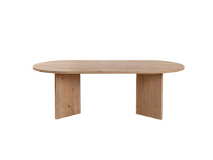 Table basse en bois "Sable" - 60 x 119 x 40 cm - Chêne Saphir