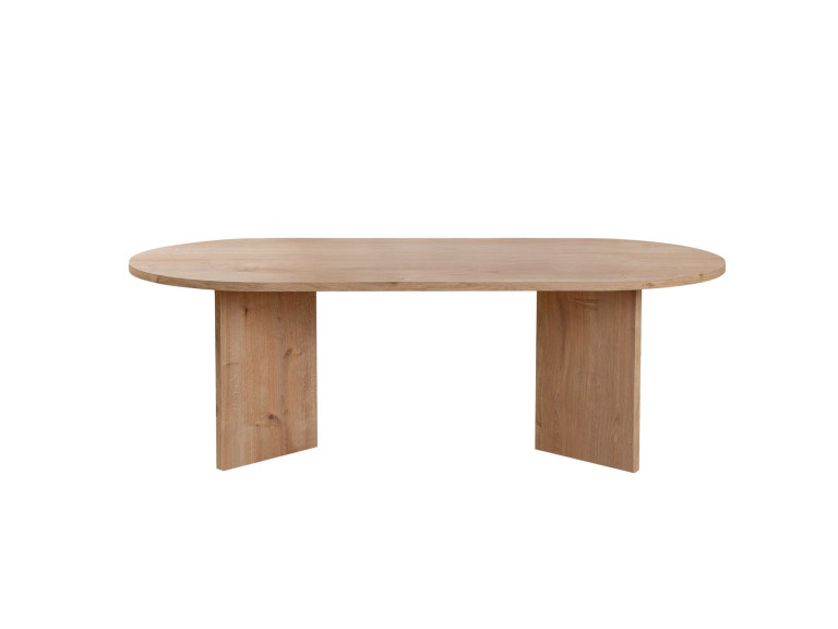 Table basse en bois "Sable" - 60 x 119 x 40 cm - Chêne Saphir