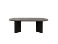 Table basse en bois "Sable" - 60 x 119 x 40 cm - Pin atlantique - Bois Noir