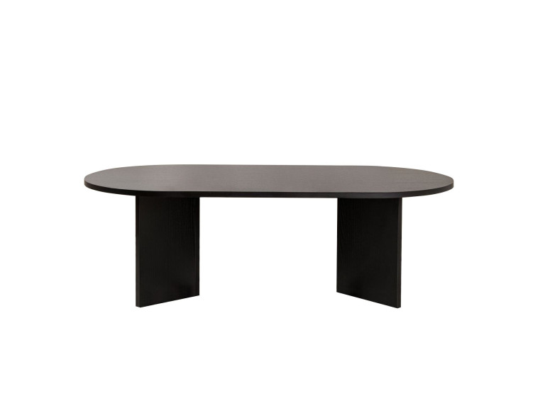 Table basse en bois "Sable" - 60 x 119 x 40 cm - Bois Noir