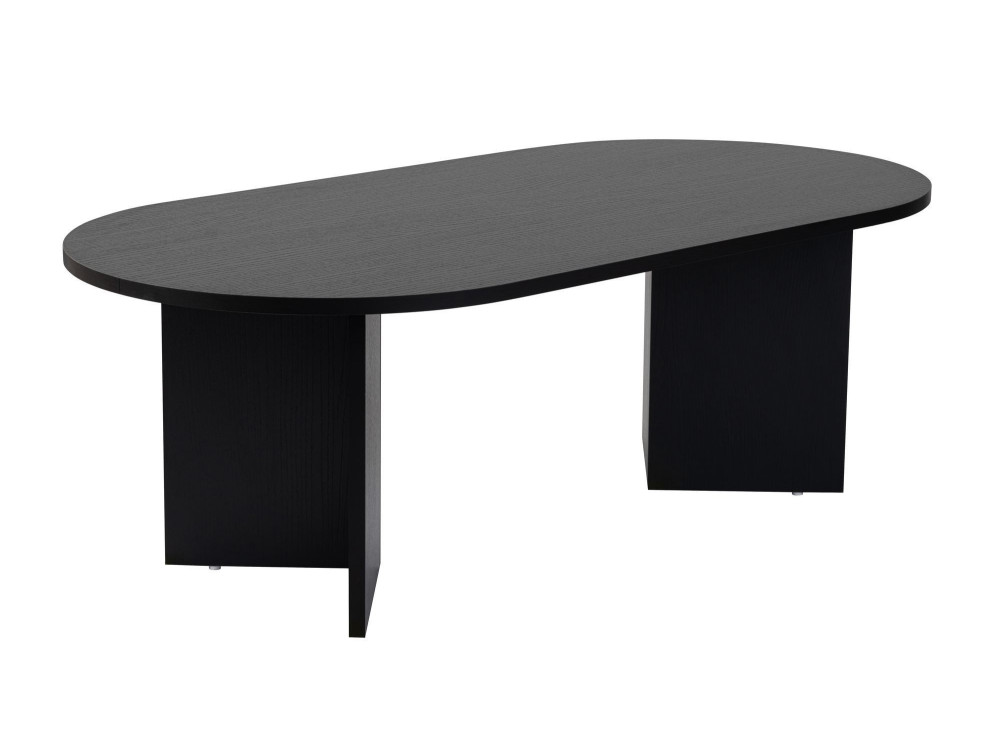 Table basse en bois "Sable" - 60 x 119 x 40 cm - Bois Noir