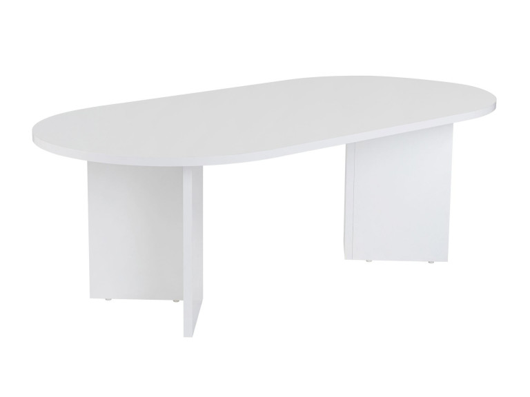 Table basse en bois "Sable" - 60 x 119 x 40 cm - Blanc