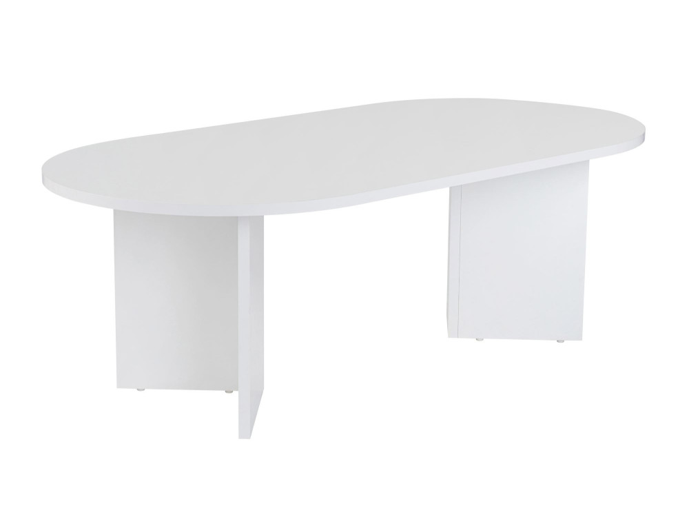 Table basse en bois "Sable" - 60 x 119 x 40 cm - Blanc