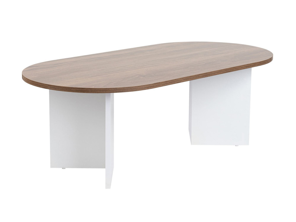 Table basse en bois "Sable" - 60 x 119 x 40 cm - NoyerBlanc