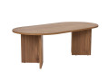 Table basse en bois "Sable" - 60 x 119 x 40 cm - Pin atlantique - Chêne VNT