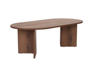 Table basse en bois "Sable" - 60 x 119 x 40 cm - Noyer