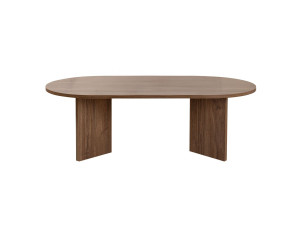 Table basse en bois "Sable" - 60 x 119 x 40 cm - Noyer