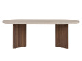 Table basse en bois "Sable" - 60 x 119 x 40 cm - Pin atlantique - 152352