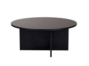 Table basse en bois "Soleil" - 90 x 90 x 40 cm - Bois Noir