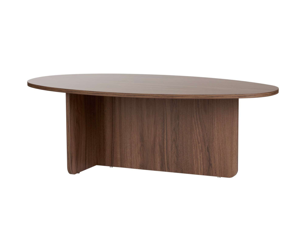 Table basse en bois "Orba" - 120 x 65 x 40 cm - Noyer