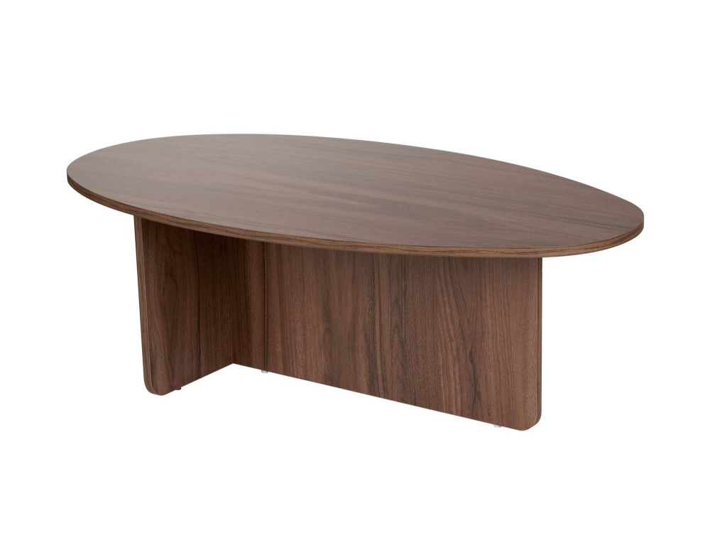 Table basse en bois "Orba" - 120 x 65 x 40 cm - Noyer