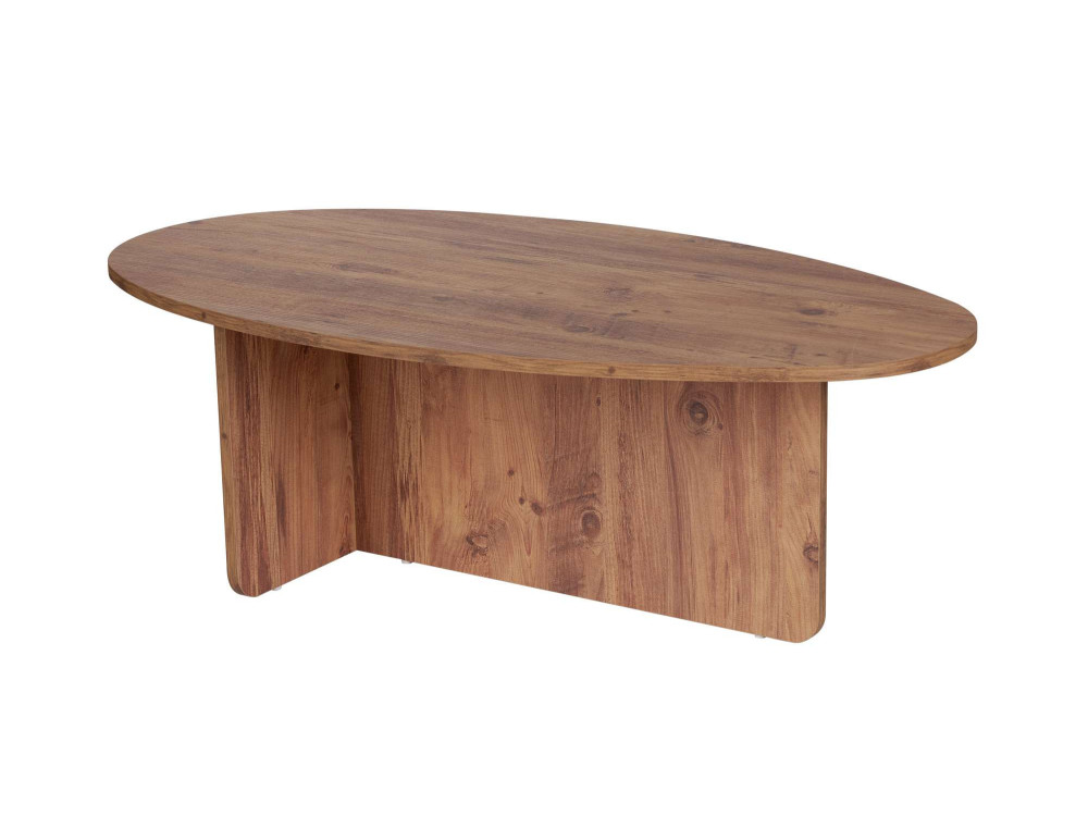 Table basse en bois "Orba" - 120 x 65 x 40 cm - Pin atlantique