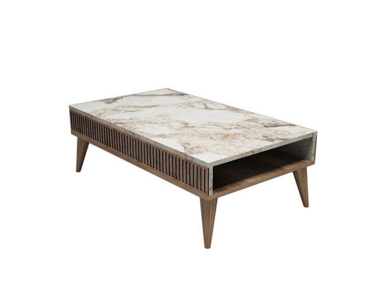 Table basse en bois "Milan" - 105 x 60 x 34 cm - NoyerBlanc