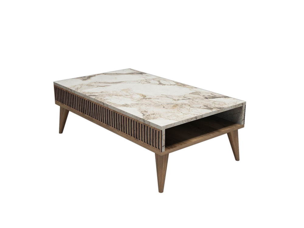 Table basse en bois "Milan" - 105 x 60 x 34 cm - NoyerBlanc