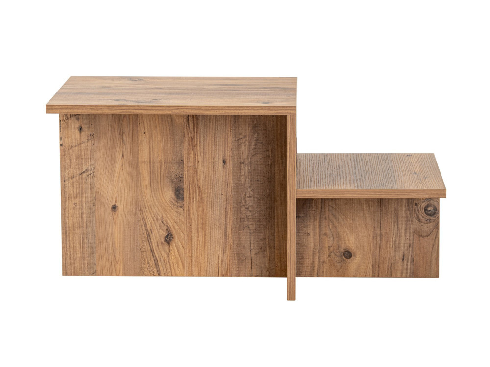 Table basse en bois "Harmony" 80 x 40 x 40 cm - Pin atlantique