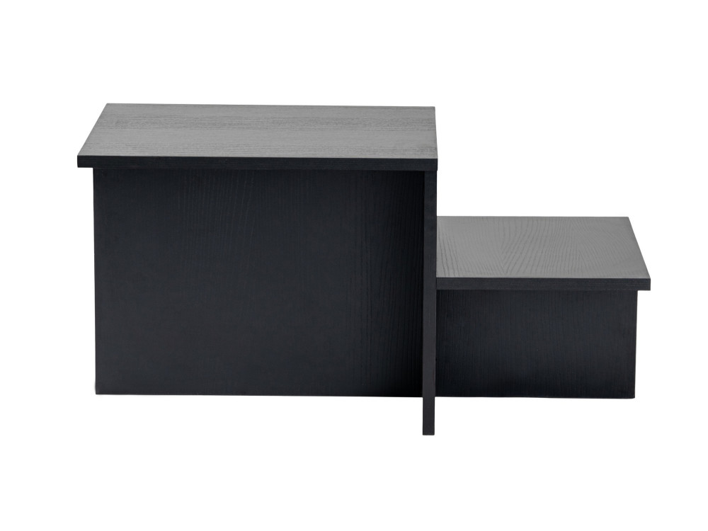 Table basse en bois "Harmony" 80 x 40 x 40 cm - Bois Noir