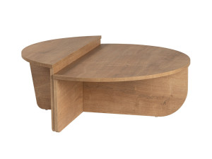 Table basse en bois "Orion" - 90 x 60 x 30 cm - Chêne miel