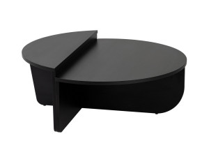 Table basse en bois "Orion" - 90 x 60 x 30 cm - Bois Noir