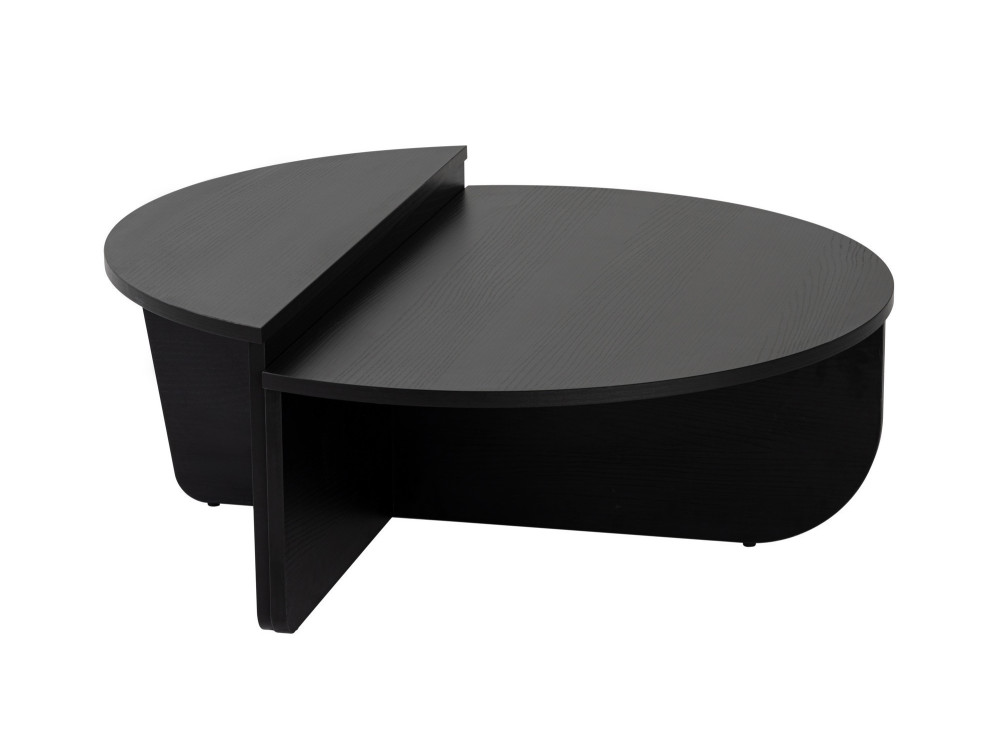 Table basse en bois "Orion" - 90 x 60 x 30 cm - Bois Noir