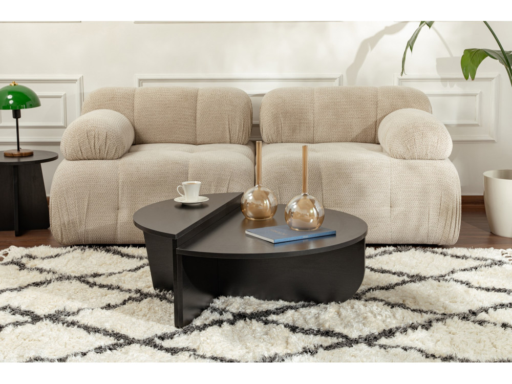 Table basse en bois "Orion" - 90 x 60 x 30 cm - BoisNoir