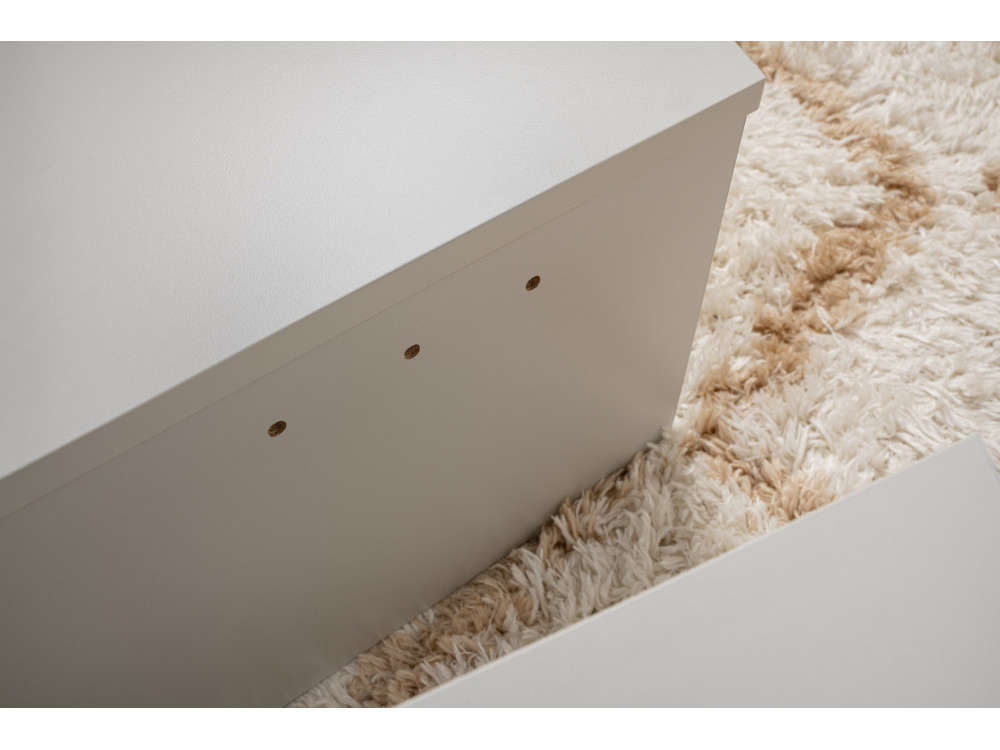 Table basse en bois "Orion" 90 x 60 x 30 cm - Gris