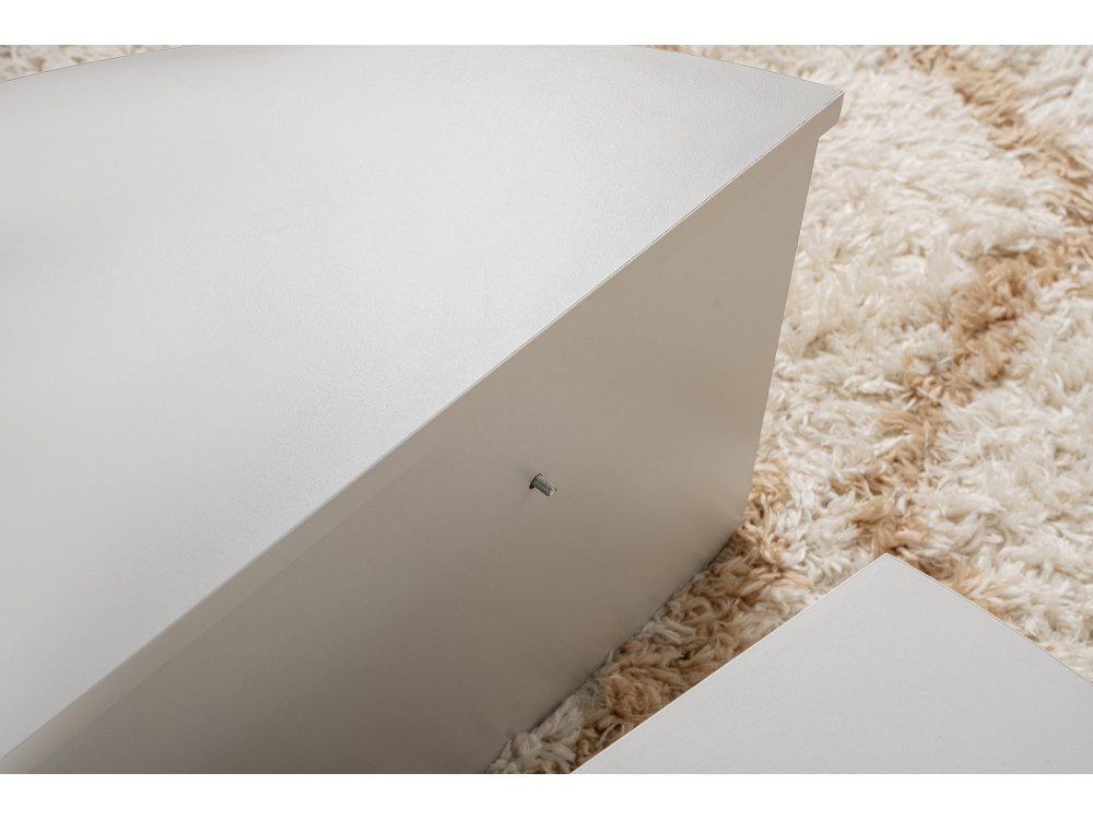 Table basse en bois "Orion" 90 x 60 x 30 cm - Gris