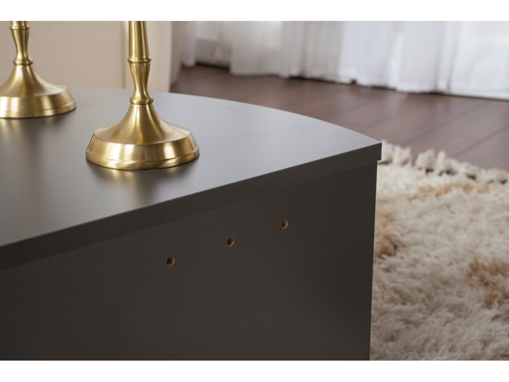 Table basse en bois "Orion" 90 x 60 x 30 cm - Anthracite