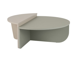 Table basse en bois "Orion" 90 x 60 x 30 cm - Vert cendré