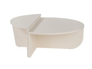 Table basse en bois "Orion" 90 x 60 x 30 cm - Blanc de bois