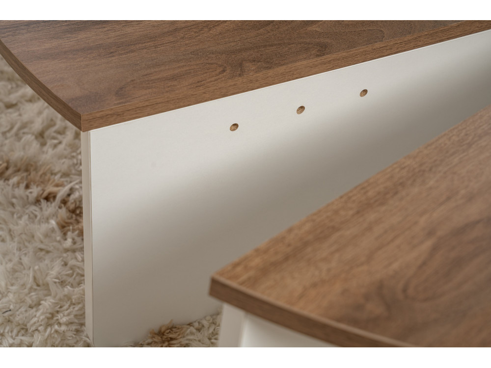 Table basse en bois "Orion" 90 x 60 x 30 cm - Noyer