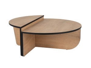 Table basse en bois "Orion" 90 x 60 x 30 cm - Chêne à miel