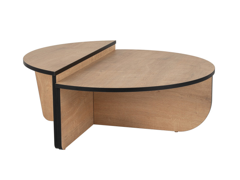 Table basse en bois "Orion" 90 x 60 x 30 cm - Chêne à miel