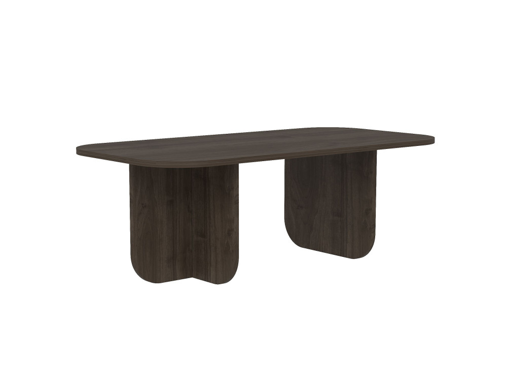 Table basse en bois "Becaj" - 120 x 60 x 41 cm - Noyer