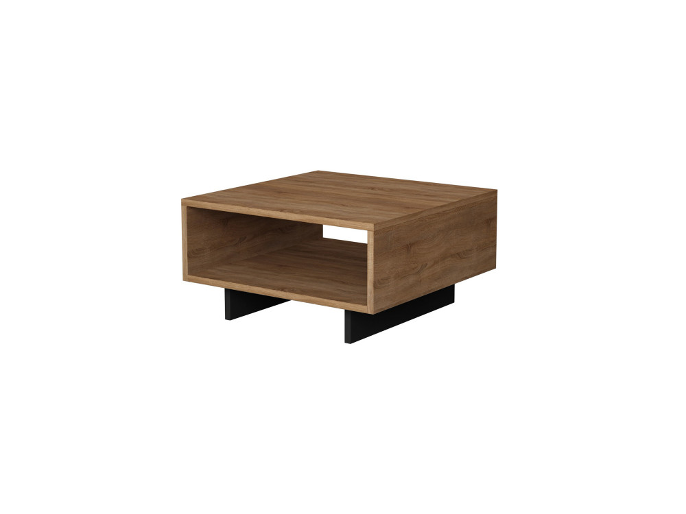 Table basse en bois "Hola" - 60 x 60 x 32 cm - ChêneAnthracite