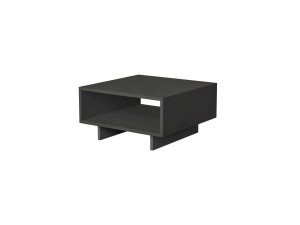 Table basse en bois "Hola" - 60 x 60 x 32 cm - Gris anthracite
