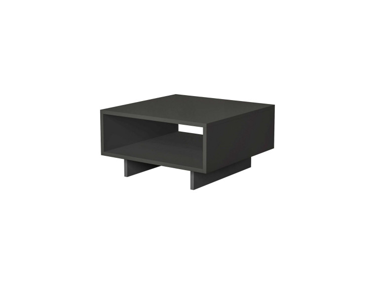 Table basse en bois "Hola" - 60 x 60 x 32 cm - Gris anthracite