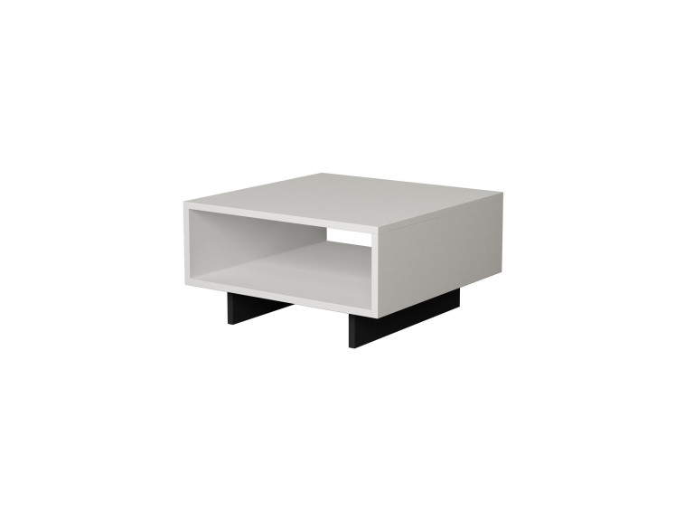 Table basse en bois "Hola" - 60 x 60 x 32 cm - Blanc