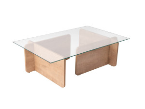 Table basse en bois "Flavio" - 105 x 65 x 30 cm - Chêne