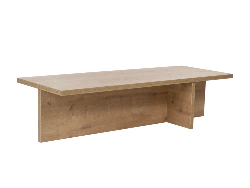 Table basse en bois "Harbor" - 120 x 45 x 30 cm - Chêne Saphir