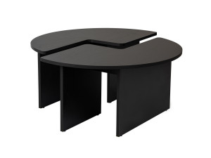 Table basse en bois "Moira" 90 x 90 x 41 cm - Bois Noir