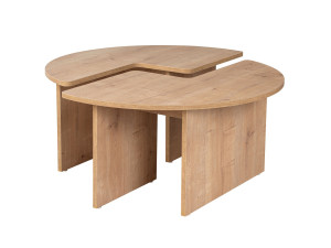 Table basse en bois "Moira" 90 x 90 x 41 cm - Chêne