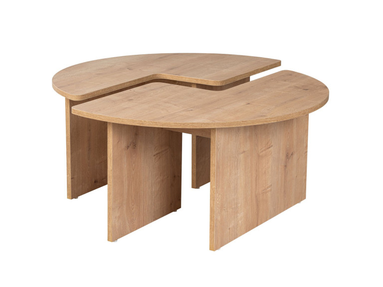 Table basse en bois "Moira" 90 x 90 x 41 cm - Chêne