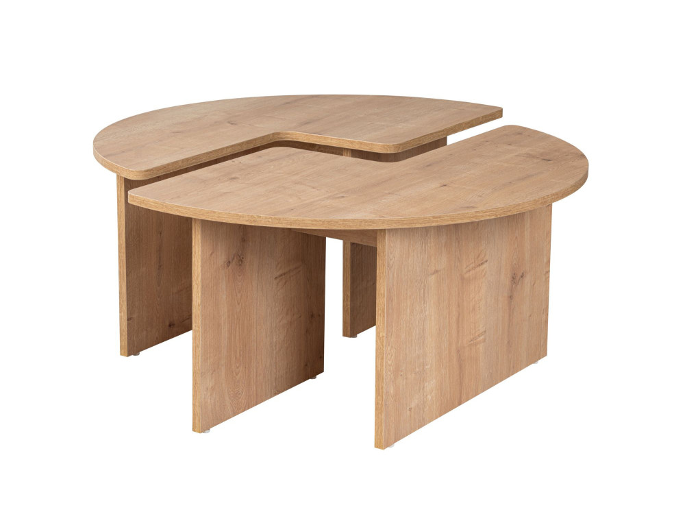 Table basse en bois "Moira" 90 x 90 x 41 cm - Chêne