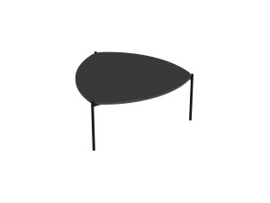 Table basse en bois "Lenny" - 90 x 89 x 40 cm - Anthracite
