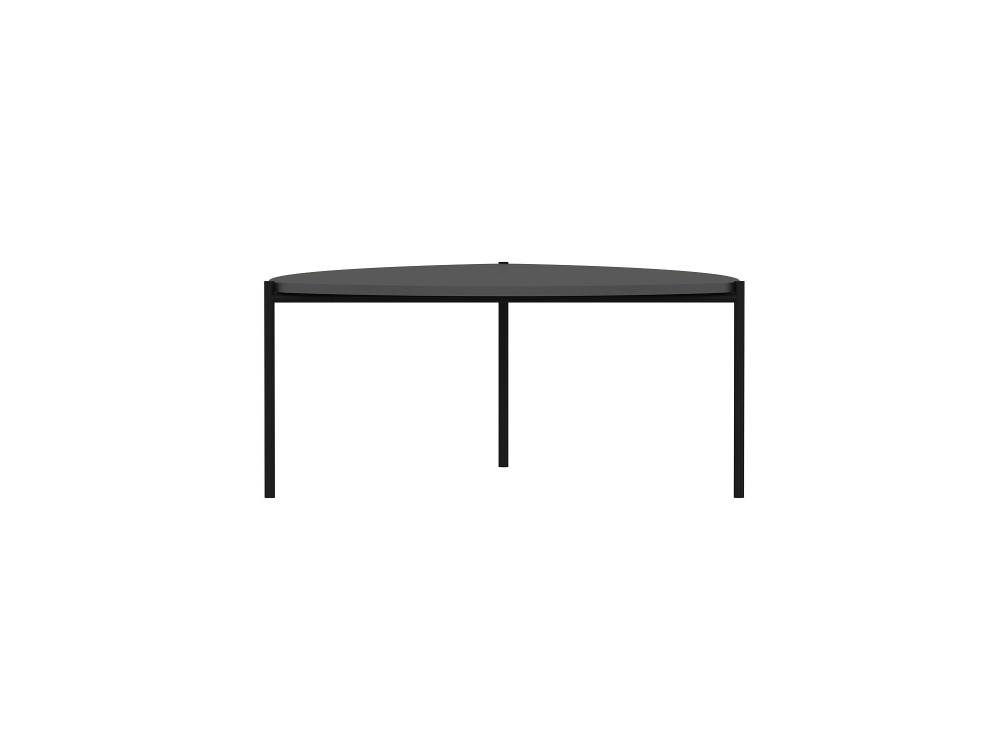 Table basse en bois "Lenny" - 90 x 89 x 40 cm - Anthracite