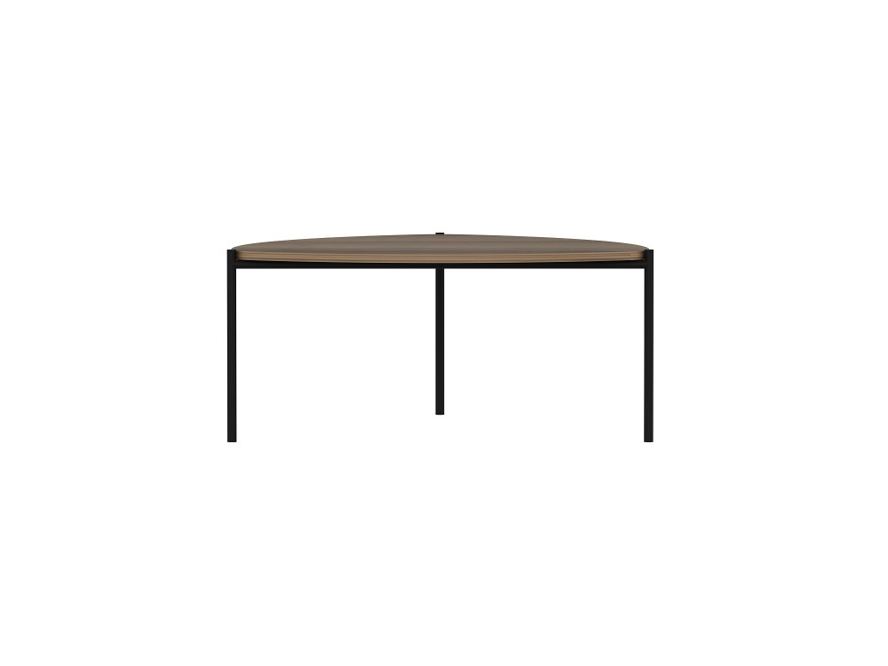Table basse en bois "Lenny" - 90 x 89 x 40 cm - Noyer