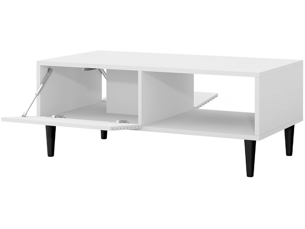 Table basse "Nakomo " - 100 x 41 x 52 cm - Blanc