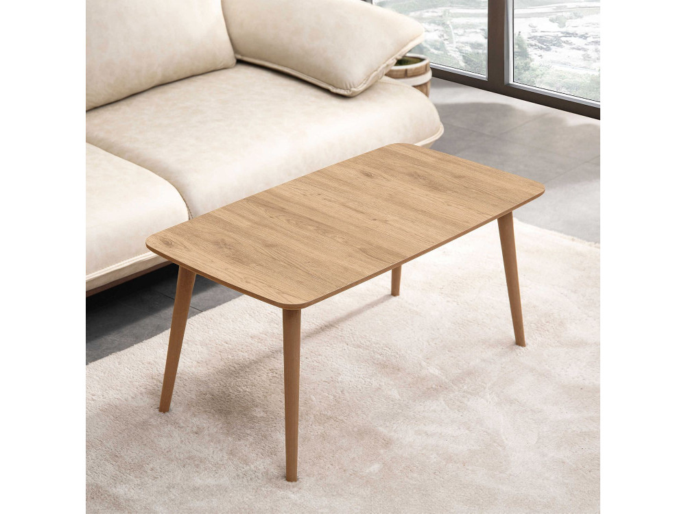 Table basse en bois "Luci" 100 x 53 x 45 cm - Chêne