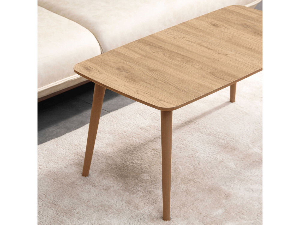 Table basse en bois "Luci" 100 x 53 x 45 cm - Chêne
