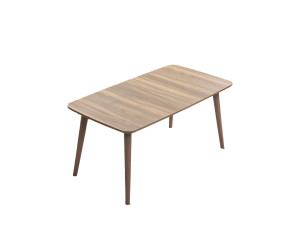Table basse en bois "Luci" 100 x 53 x 45 cm - Noyer
